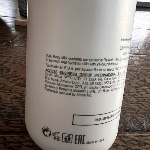 NEW Amway G&H Refresh+ Body Milk. Nourish your Body Lotion - 400 ml - Picture 5 of 7